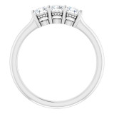 14K White 1/2 CTW Anniversary Band - 1239766004P photo 2