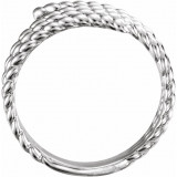 14K White Rope Ring - 51693101P photo 2