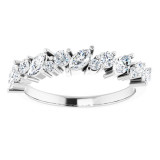 14K White 3/4 CTW Diamond Anniversary Band - 123915600P photo 3