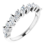 14K White 3/4 CTW Diamond Anniversary Band - 123915600P photo