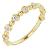 14K Yellow 1/5 CTW Diamond Anniversary Band - 1236316030P photo