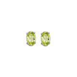 Gems One 14Kt White Gold Peridot (1/2 Ctw) Earring - EDO53-4W photo