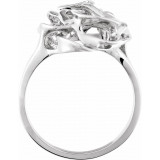 14K White Freeform Ring - 542123125P photo 2