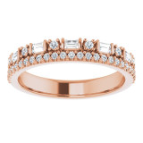 14K Rose 1/2 CTW Diamond Anniversary Band - 124021602P photo 3