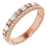 14K Rose 1/2 CTW Diamond Anniversary Band - 124021602P photo