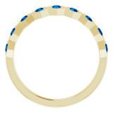 14K Yellow Blue Sapphire Stackable Ring - 71876671P photo 2