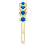 14K Yellow Blue Sapphire Stackable Ring - 71876671P photo 4