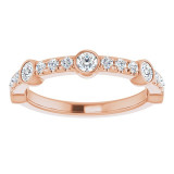 14K Rose 3/4 CTW Diamond Anniversary Band - 123606602P photo 3