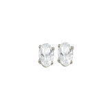 Gems One 14Kt White Gold White Topaz (7/8 Ctw) Earring - EWO54-4W photo