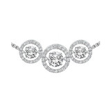 Gems One 14KT White Gold & Diamond Rhythm Of Love Neckwear Pendant  - 1 ctw - ROL1091-4WC photo
