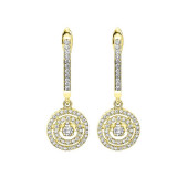 Gems One 14KT Yellow Gold & Diamond Rhythm Of Love Fashion Earrings  - 1/2 ctw - ROL2004-4YC photo