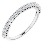 14K White 1/4 CTW Diamond Anniversary Band - 12297860000P photo