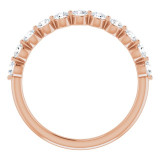 14K Rose 5/8 CTW Diamond Anniversary Band - 123418610P photo 2
