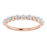 14K Rose 5/8 CTW Diamond Anniversary Band - 123418610P photo 3