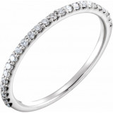 14K White 1/4 CTW Diamond Band - 68871100P photo