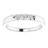 14K White 1/5 CTW Diamond French-Set Anniversary Band - 124030602P photo 3