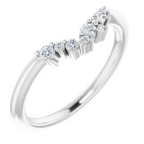 14K White  1/8 CTW Diamond Matching Band - 124036612P photo