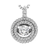 Gems One 14KT White Gold & Diamond Rhythm Of Love Neckwear Pendant  - 1 ctw - ROL1135-4WC photo