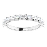 14K White 3/8 CTW Diamond Anniversary Band - 1239296021P photo 3