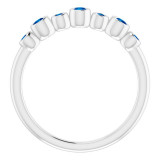 14K White Blue Sapphire Bezel-Set Ring - 71844650P photo 2