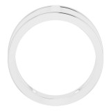 14K White 11.3 mm Negative Space Ring - 51643101P photo 2