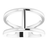 14K White 11.3 mm Negative Space Ring - 51643101P photo 3