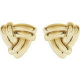 14K Yellow Triangle Knot Earrings - 861711001P photo 2