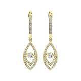Gems One 14KT Yellow Gold & Diamond Rhythm Of Love Fashion Earrings  - 1/2 ctw - ROL2005-4YC photo
