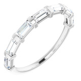 14K White 5/8 CTW Diamond Anniversary Band - 1236756073P photo
