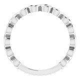 14K White Infinity Stackable Ring - 51703101P photo 2