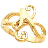 14K Yellow Freeform Ring - 50836090P photo