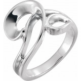 14K White Freeform Ring - 542023152P photo 3