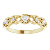 14K Yellow 1/5 CTW Diamond Stackable Ring - 124162601P photo 3