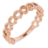 14K Rose Stackable Ring - 51702103P photo