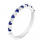 Stanton Color 14k Gold Blue Sapphire Ring photo