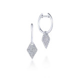 Gabriel & Co. 14k White Gold Lusso Diamond Drop Earrings - EG13475W45JJ photo