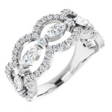 Platinum 1 1/3 CTW Diamond Anniversary Band - 123870603P photo