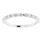 14K White 3/8 CTW Diamond Anniversary Band - 1236756021P photo 3