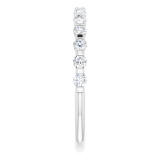 14K White 3/8 CTW Diamond Anniversary Band - 1236756021P photo 4