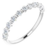 14K White 1/3 CTW Diamond Anniversary Band - 1236026021P photo