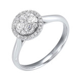 Gems One 14Kt White Gold Diamond (1/3Ctw) Ring - RG10557-4WC photo