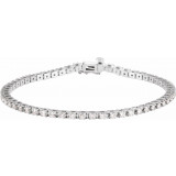 14K White 2 1/4 CTW Diamond Line 7 1/4 Bracelet - 6739760001P photo