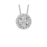 Gems One 14Kt White Gold Diamond (1/10 Ctw) Pendant - FP4153/10-4WC photo