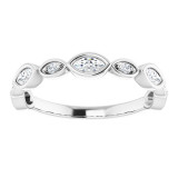 14K White 3/8 CTW Diamond Anniversary Band - 1236336021P photo 3