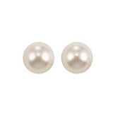 Gems One 14Kt White Gold Pearl (1 Ctw) Earring - PS7.5AAA-4W photo