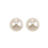 Gems One 14Kt White Gold Pearl (1 Ctw) Earring - PS7.5AAA-4W photo