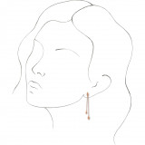 14K Rose Chain Earrings - 65233960002P photo 3