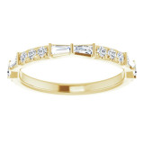 14K Yellow 3/8 CTW Diamond French-Set Anniversary Band - 123608601P photo 3