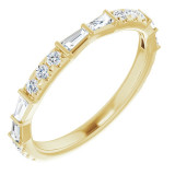 14K Yellow 3/8 CTW Diamond French-Set Anniversary Band - 123608601P photo