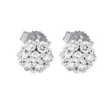 Gems One 14Kt White Gold Diamond (1Ctw) Earring - ER29582-4WH photo